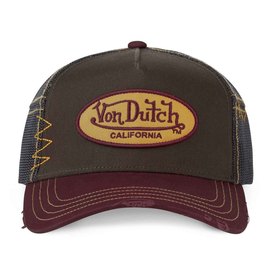 VON DUTCH Trucker-Kappe im Used-Look, grau, für Herren und Damen