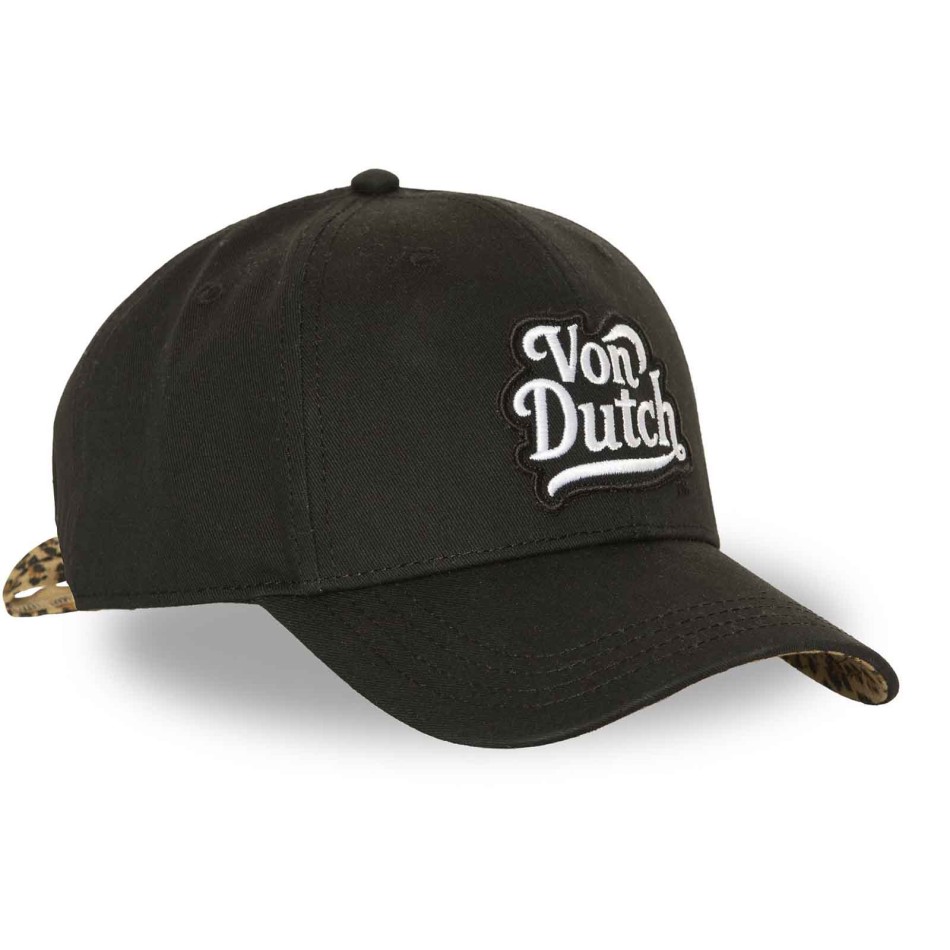 Gorra de béisbol VON DUTCH para mujer con lazo de leopardo