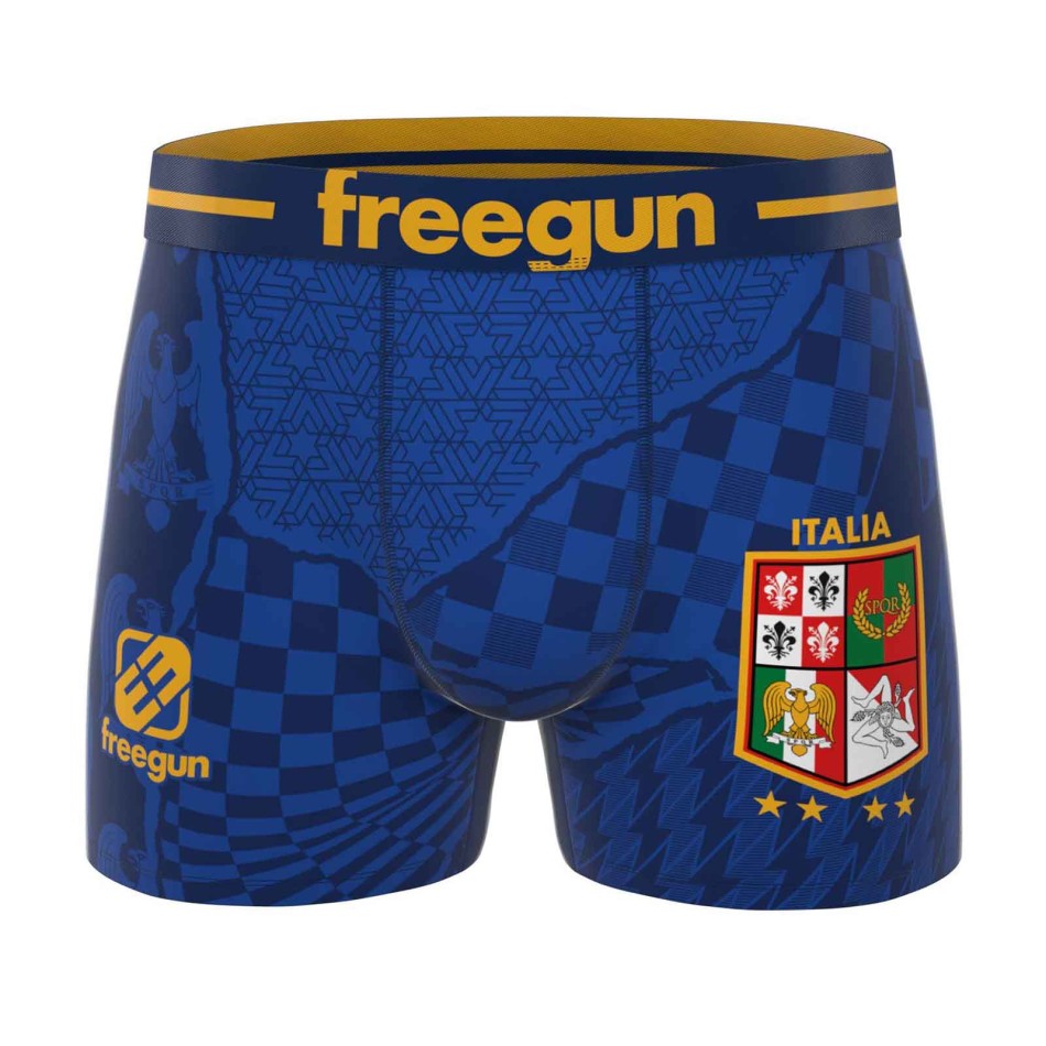 FREEGUN Men's Microfiber Soccer Boxer Shorts - Italy
