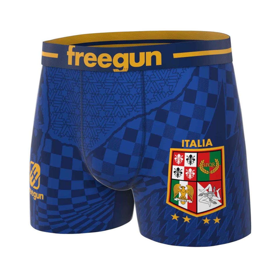 FREEGUN Men's Microfiber Soccer Boxer Shorts - Italy