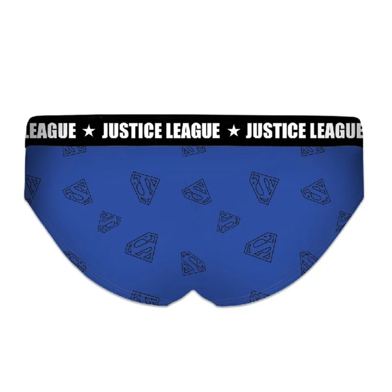 Set di 2 boxer di cotone Superman della Justice League Girls
