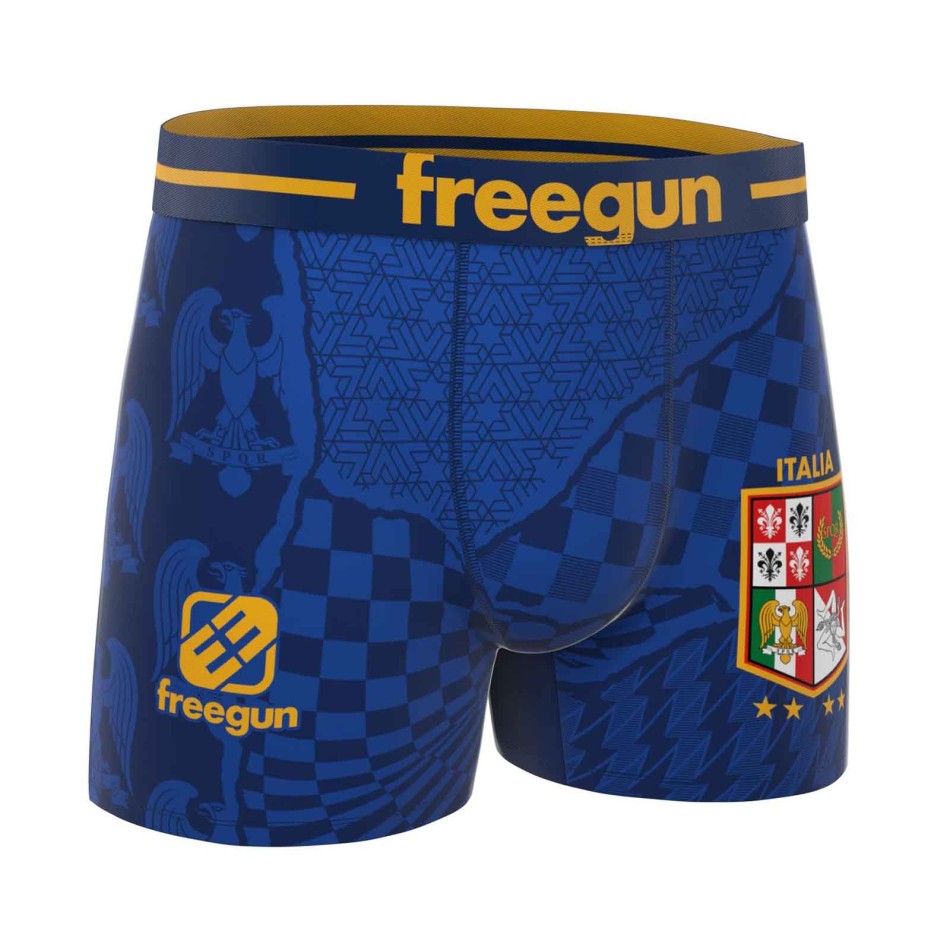 FREEGUN Men's Microfiber Soccer Boxer Shorts - Italy