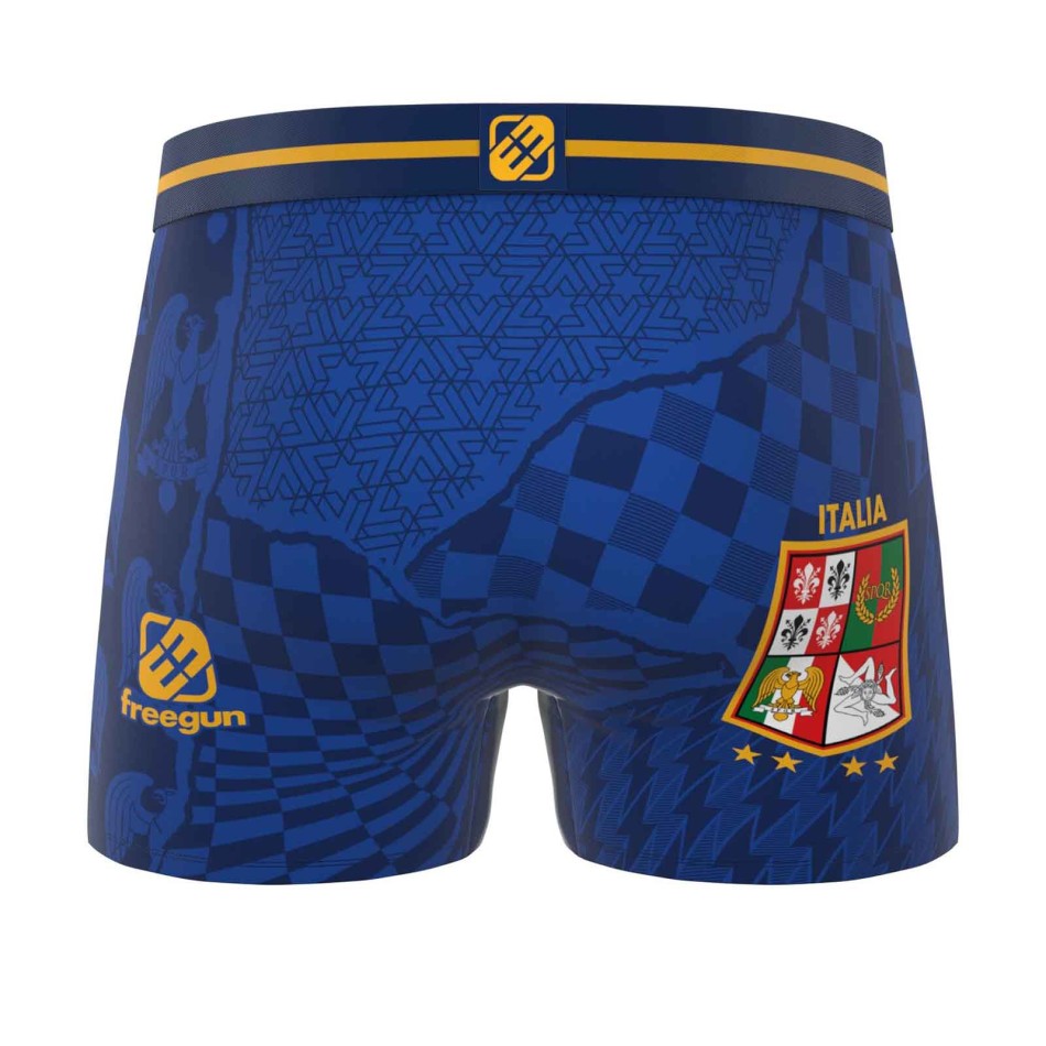 FREEGUN Men's Microfiber Soccer Boxer Shorts - Italy
