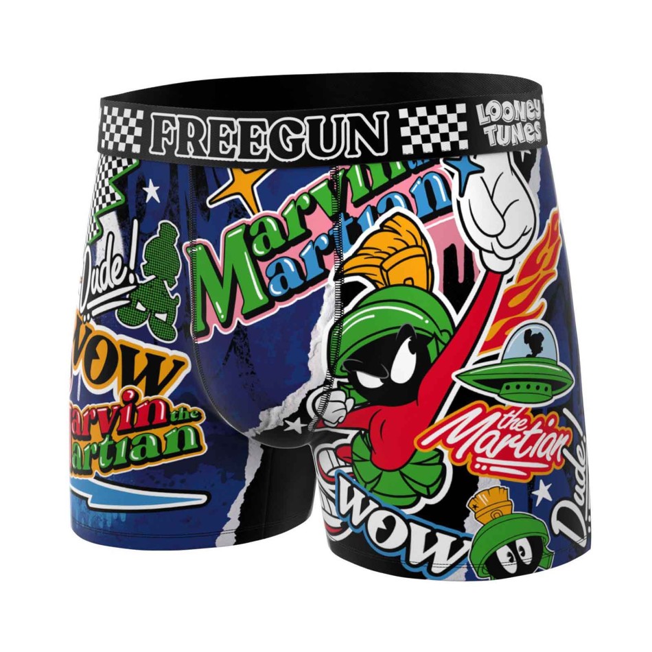 FREEGUN 5er-Pack Herren-Boxershorts aus Mikrofaser mit Looney-Tunes-Motiven