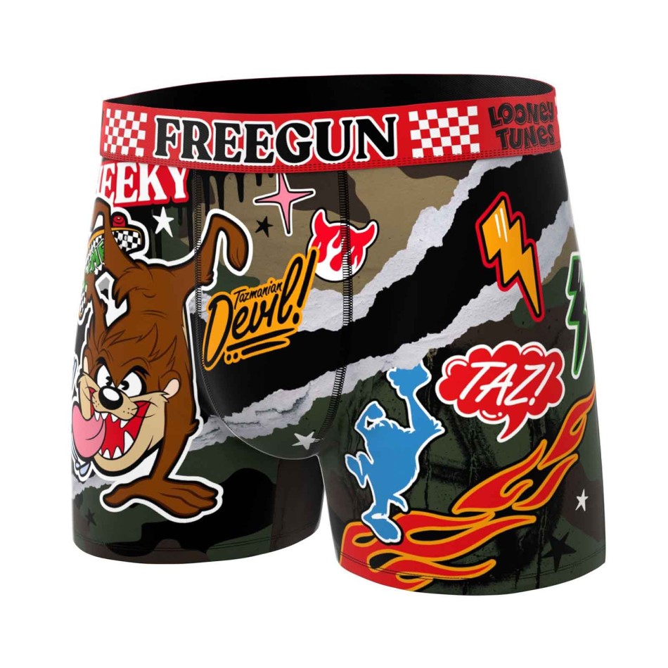 FREEGUN Lot de 5 Boxers Homme Microfibre Looney Tunes