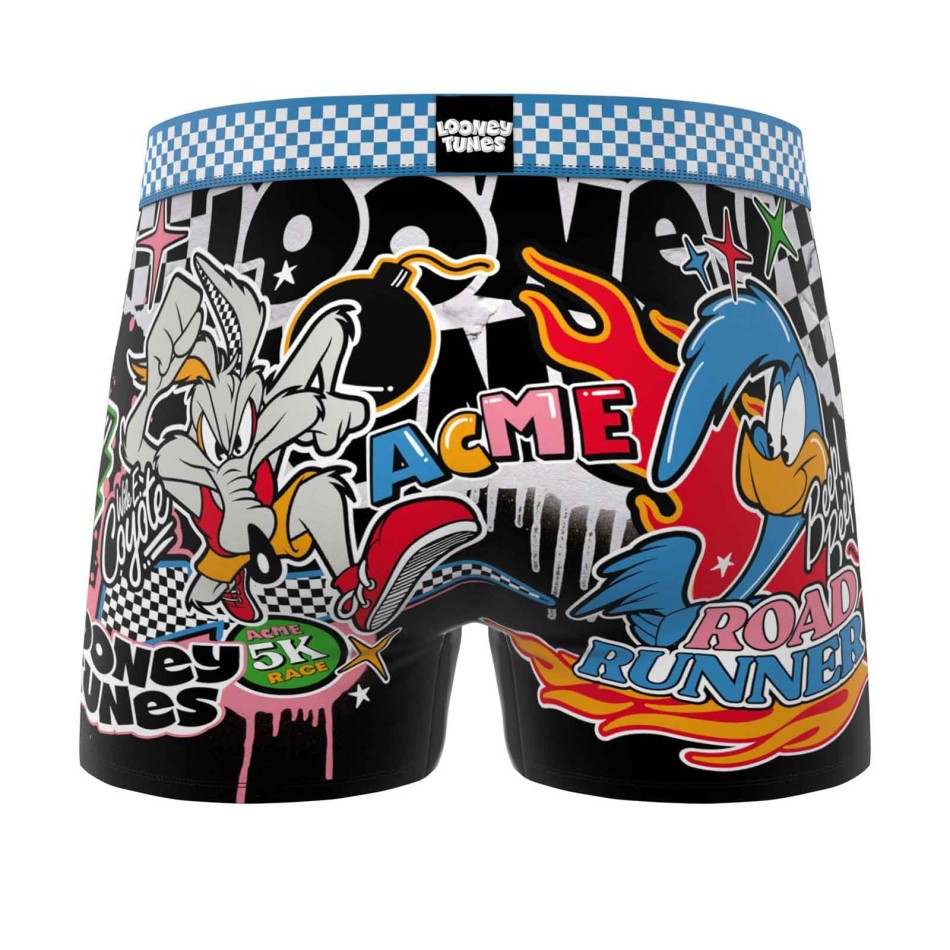 FREEGUN Men's Microfiber Boxer Shorts: Looney Tunes Pop Art