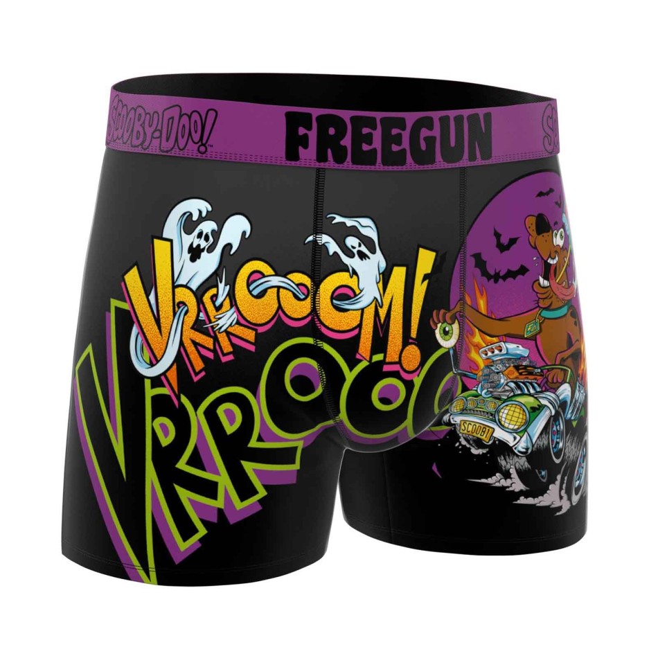 FREEGUN Lot de 3 Boxers Garçon Scooby-Doo Microfibre