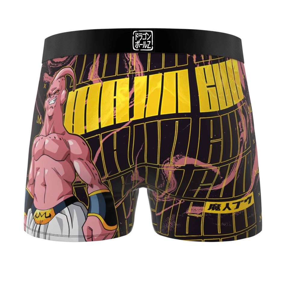 FREEGUN Boxer da uomo in microfibra Dragon Ball Z «Buu»
