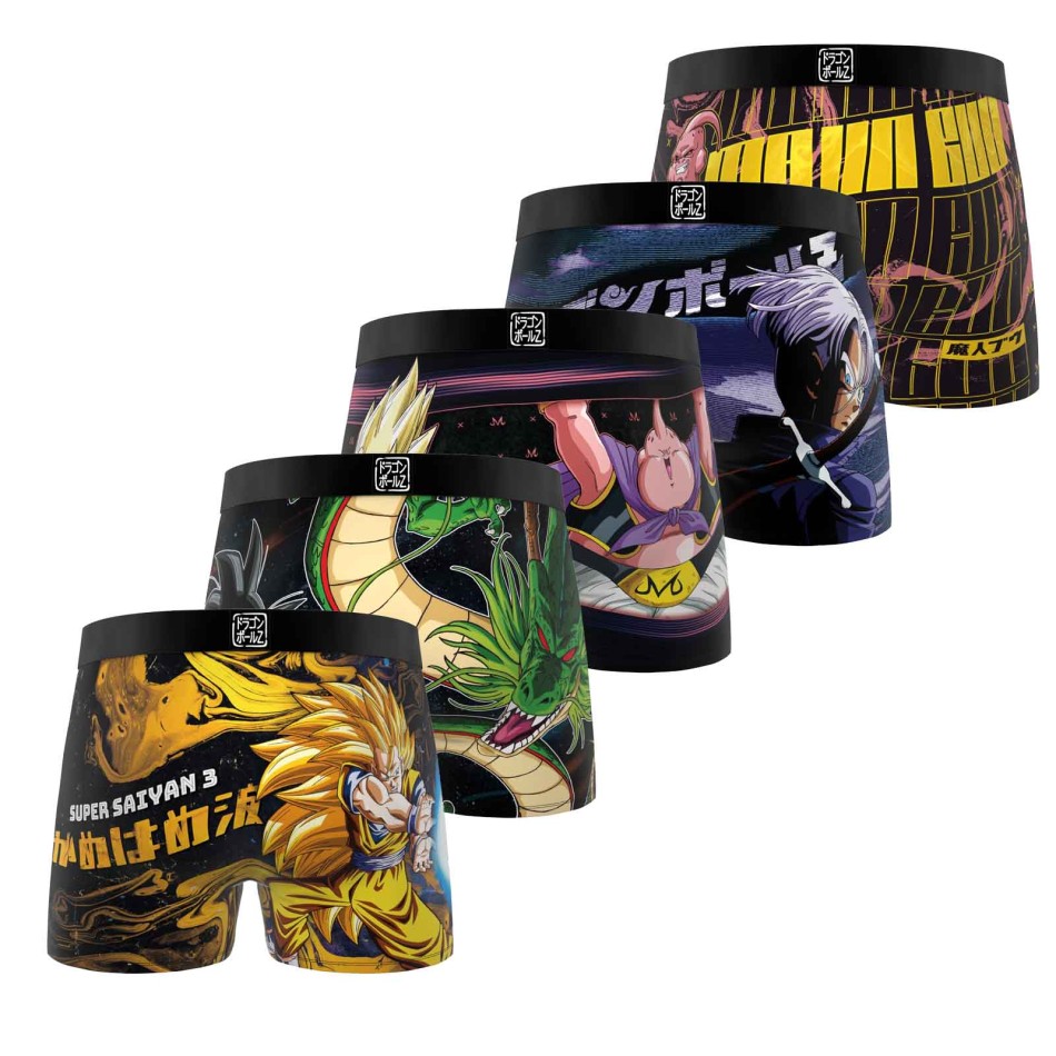 FREEGUN DBZ | Confezione da 5 boxer Dragon Ball Z Underwear / French Market