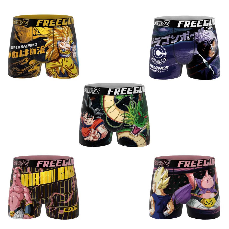 FREEGUN DBZ | Pack of 5 Boxers Dragon Ball Z Underwear / French Market
