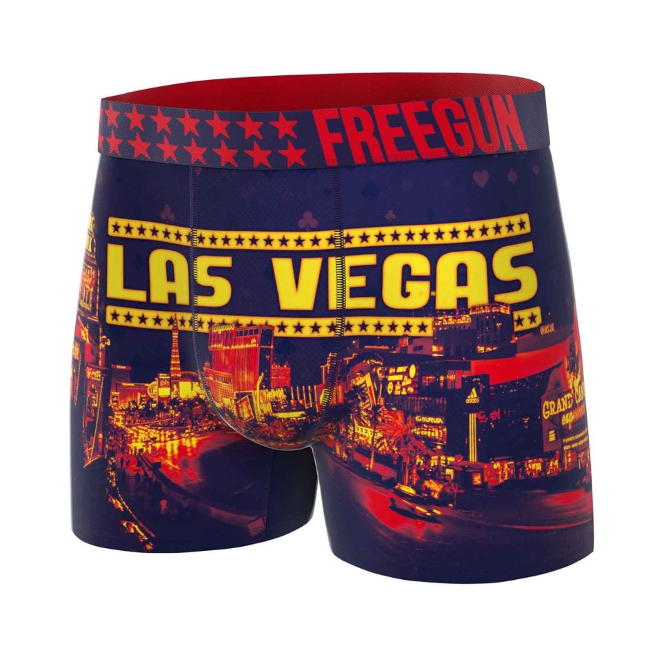 FREEGUN Set di 6 boxer da bambino in microfibra "USA"