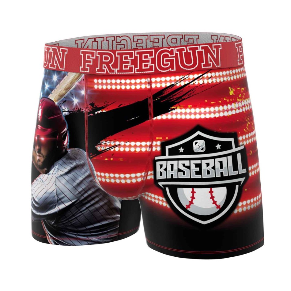 FREEGUN Set di 6 boxer da bambino in microfibra "USA"