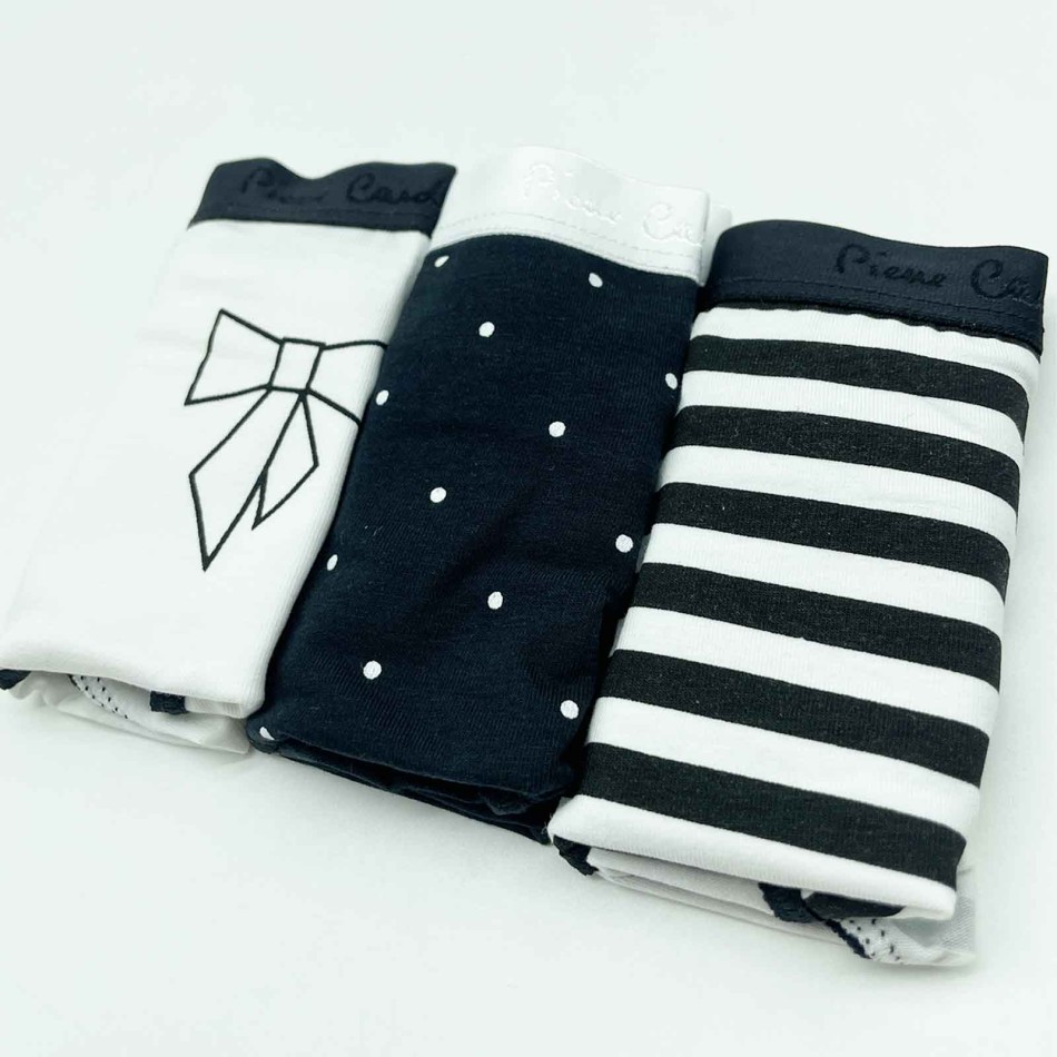 PIERRE CARDIN Set of 3 Women’s Cotton Boxer Shorts in Assorted Patterns