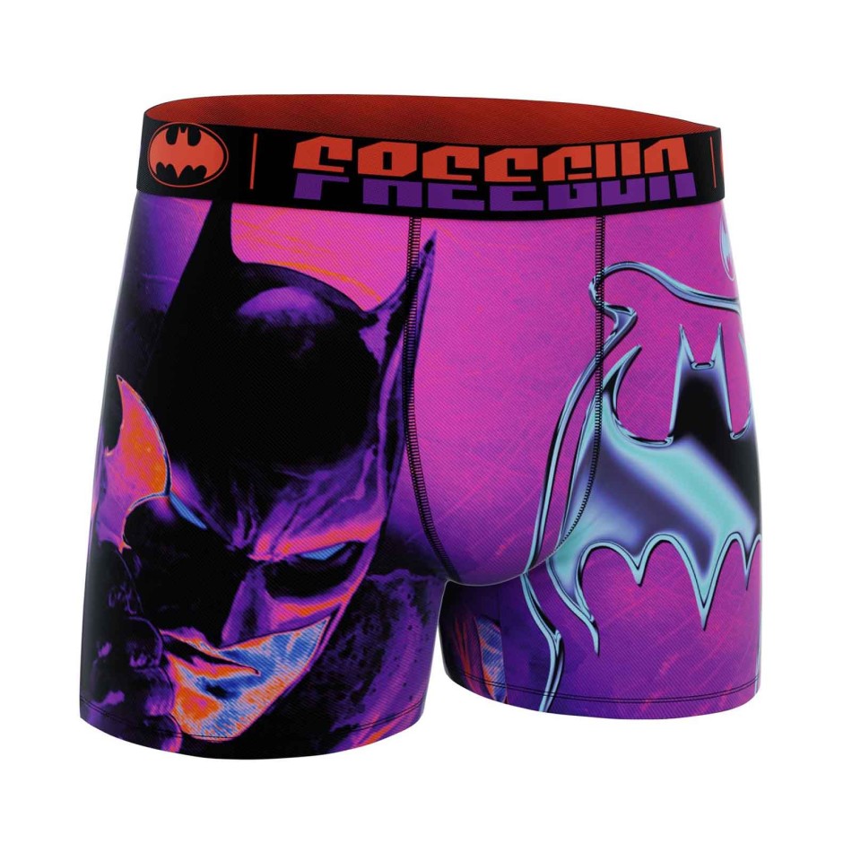 FREEGUN Men's Batman Gotham Neon Microfiber Boxer Shorts