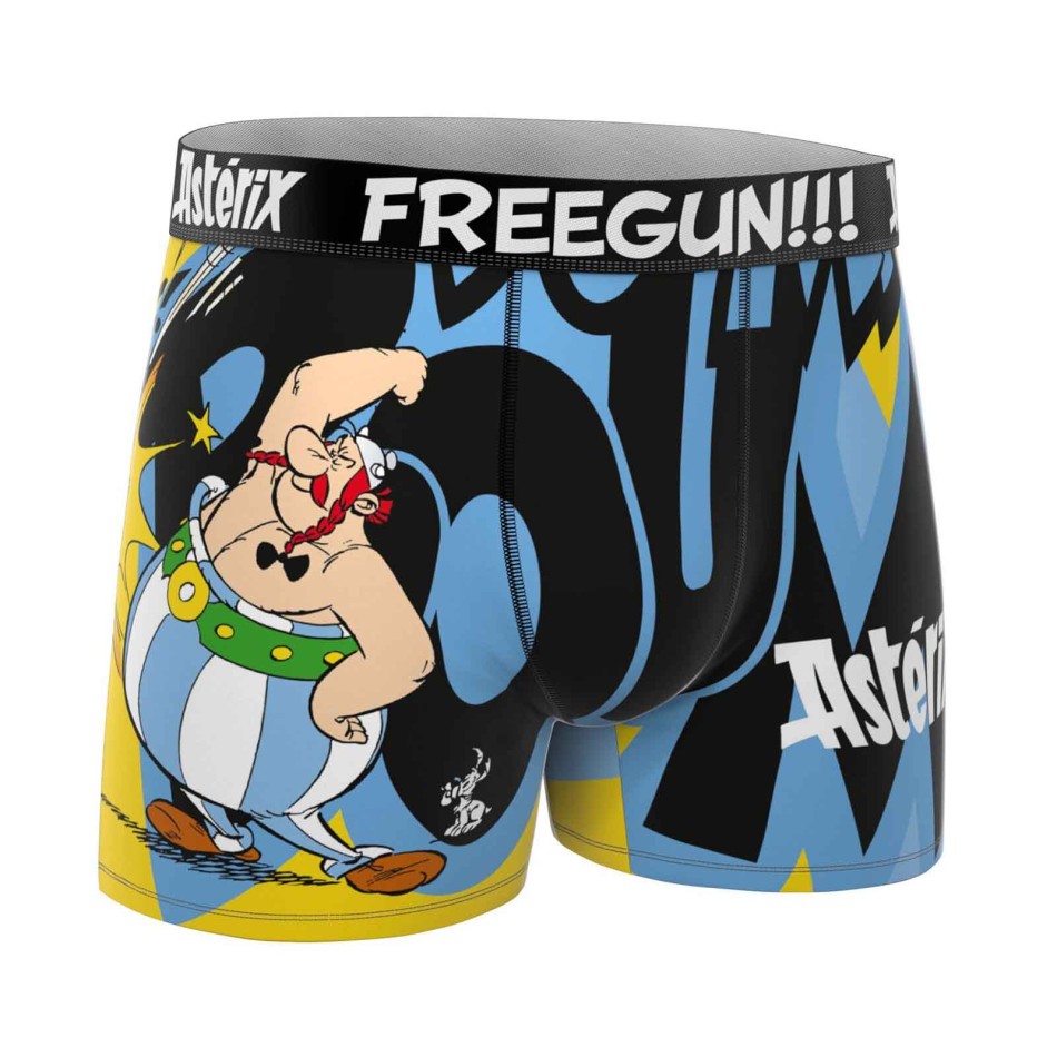 FREEGUN Lot de 4 Boxers Garçon Microfibre "Astérix et Obélix"