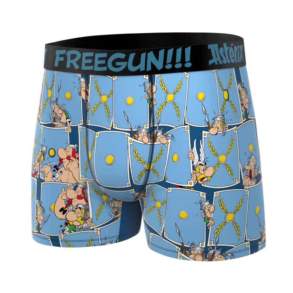 FREEGUN Set di 3 boxer da bambino con Asterix e Obelix