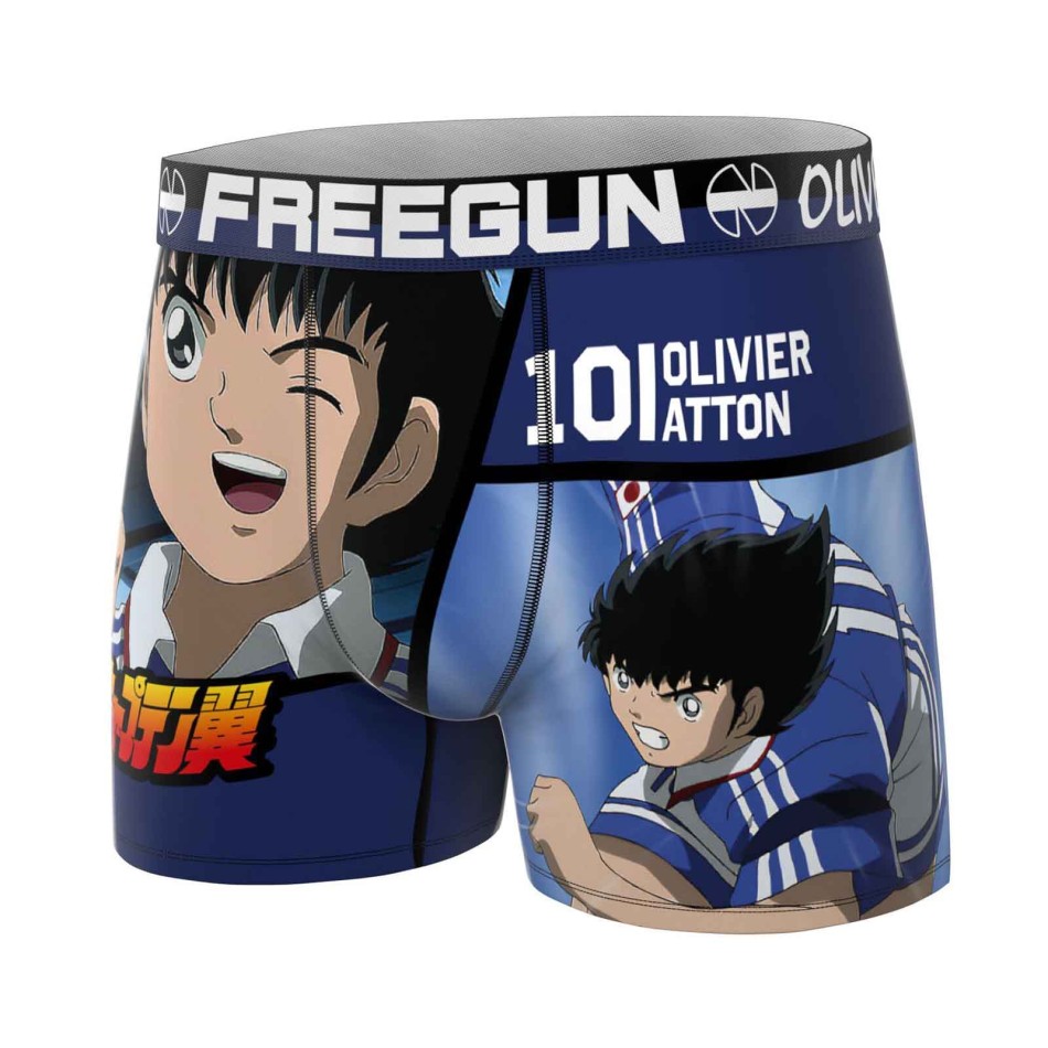 FREEGUN Pack de 4 Bóxers de Microfibra para Niño Campeones: Oliver y Benji