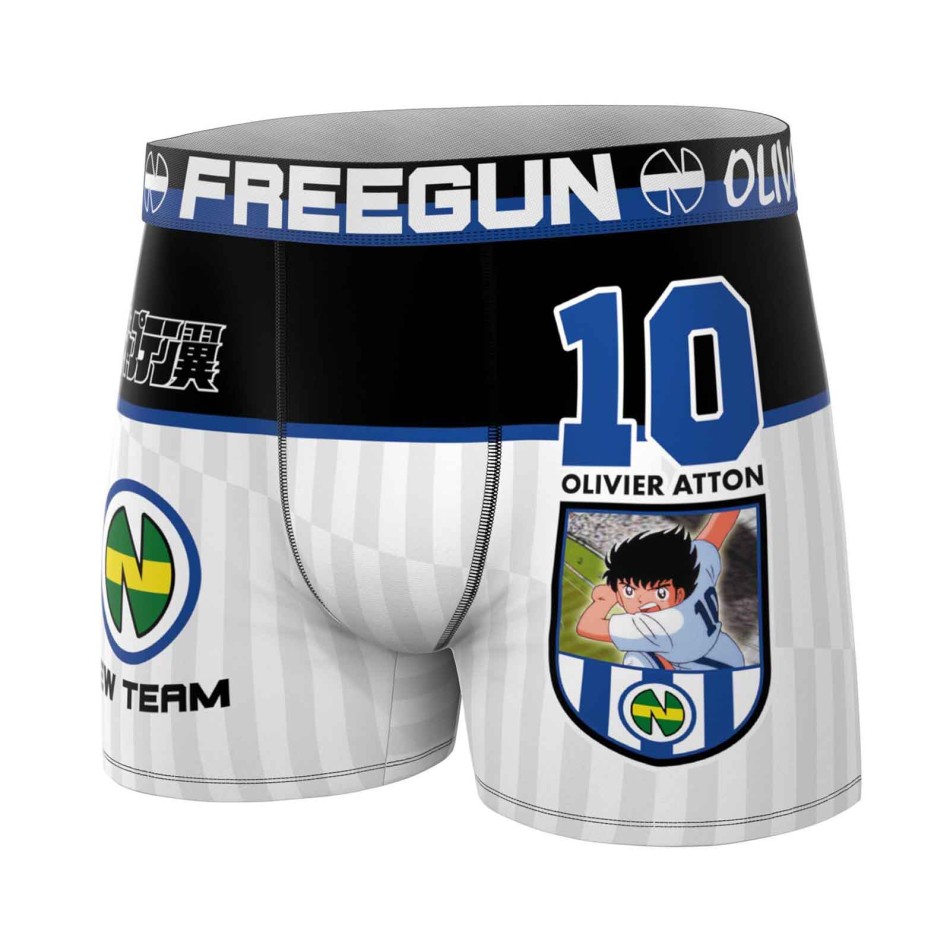 FREEGUN Lot de 4 Boxers Garçon Microfibre Olive et Tom