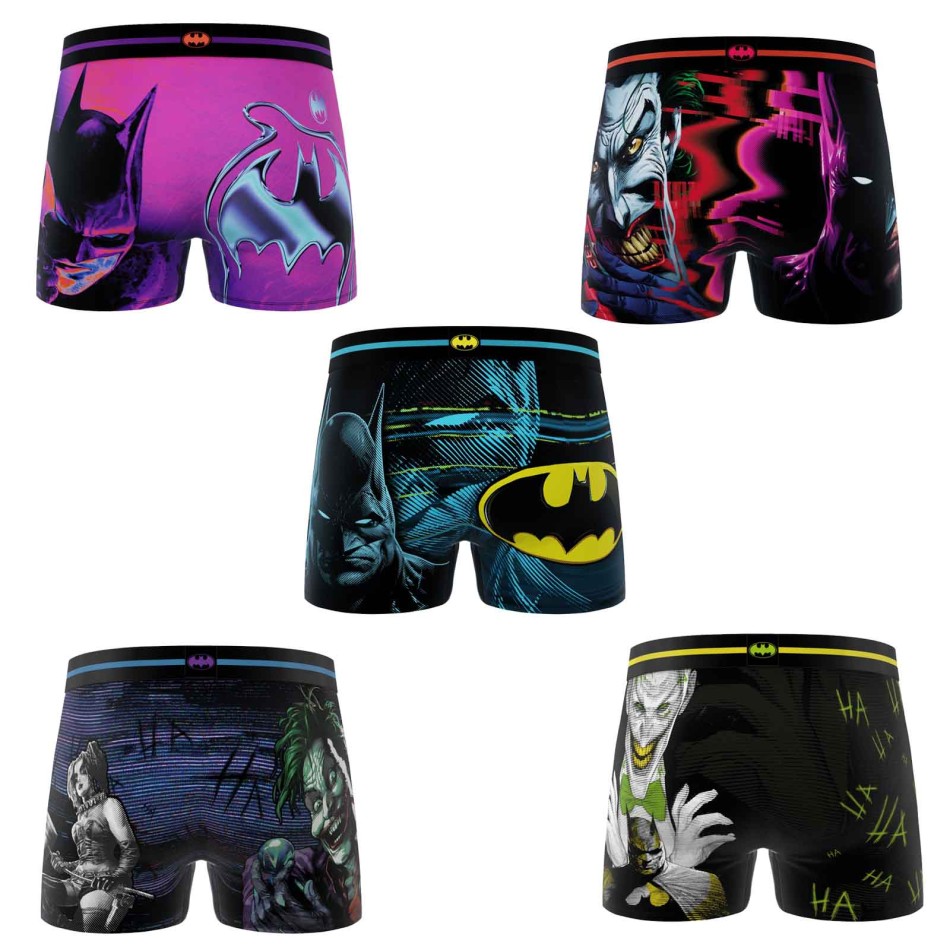 FREEGUN Set van 5 boxershorts voor jongens met Batman-motief uit Gotham City