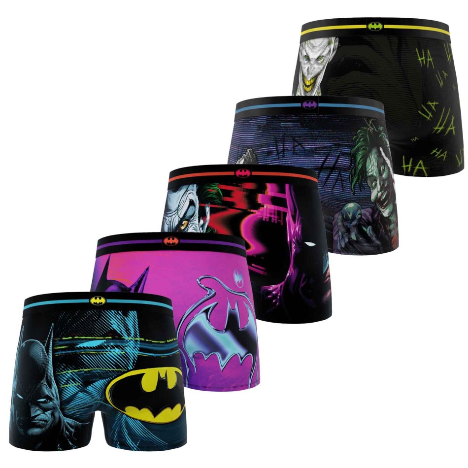 FREEGUN Set van 5 boxershorts voor jongens met Batman-motief uit Gotham City