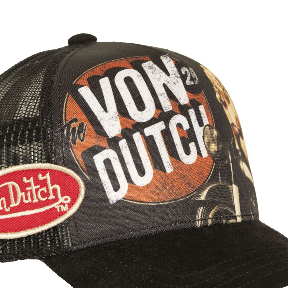VON DUTCH Trucker-keps med sublimeringstryck, pinup-vintage