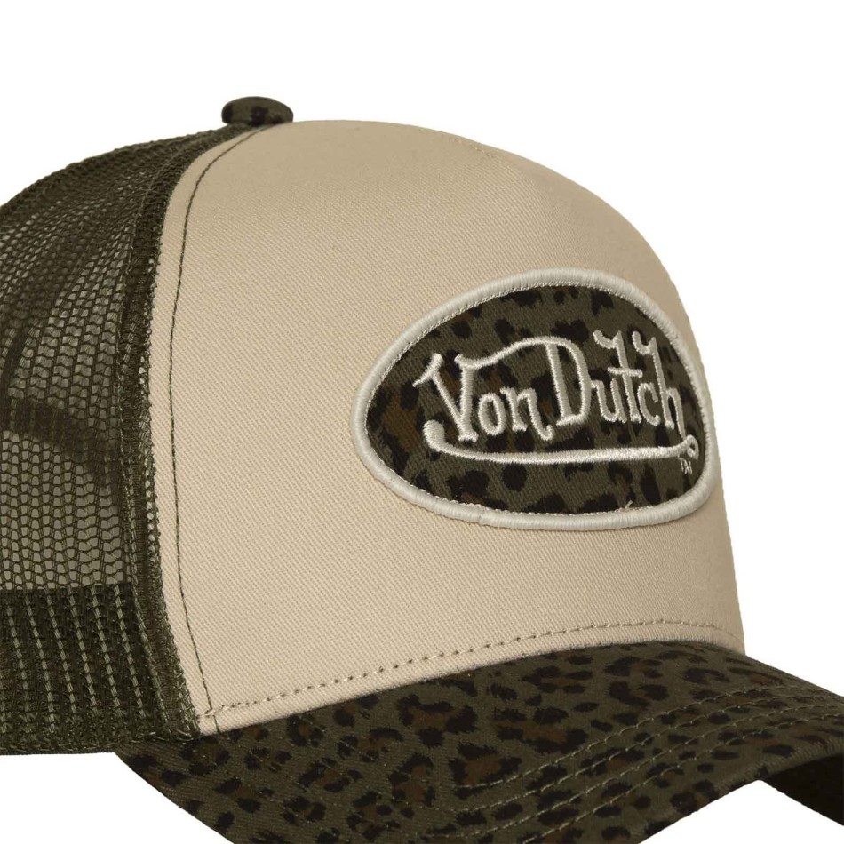 VON DUTCH-keps i leopardmönster i safaristil | French Market