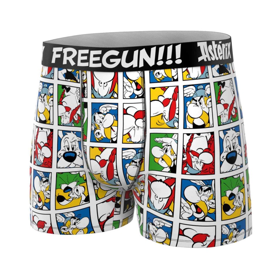 FREEGUN Herren-Boxershorts aus Baumwolle „Astérix“ | Komfort & Comics