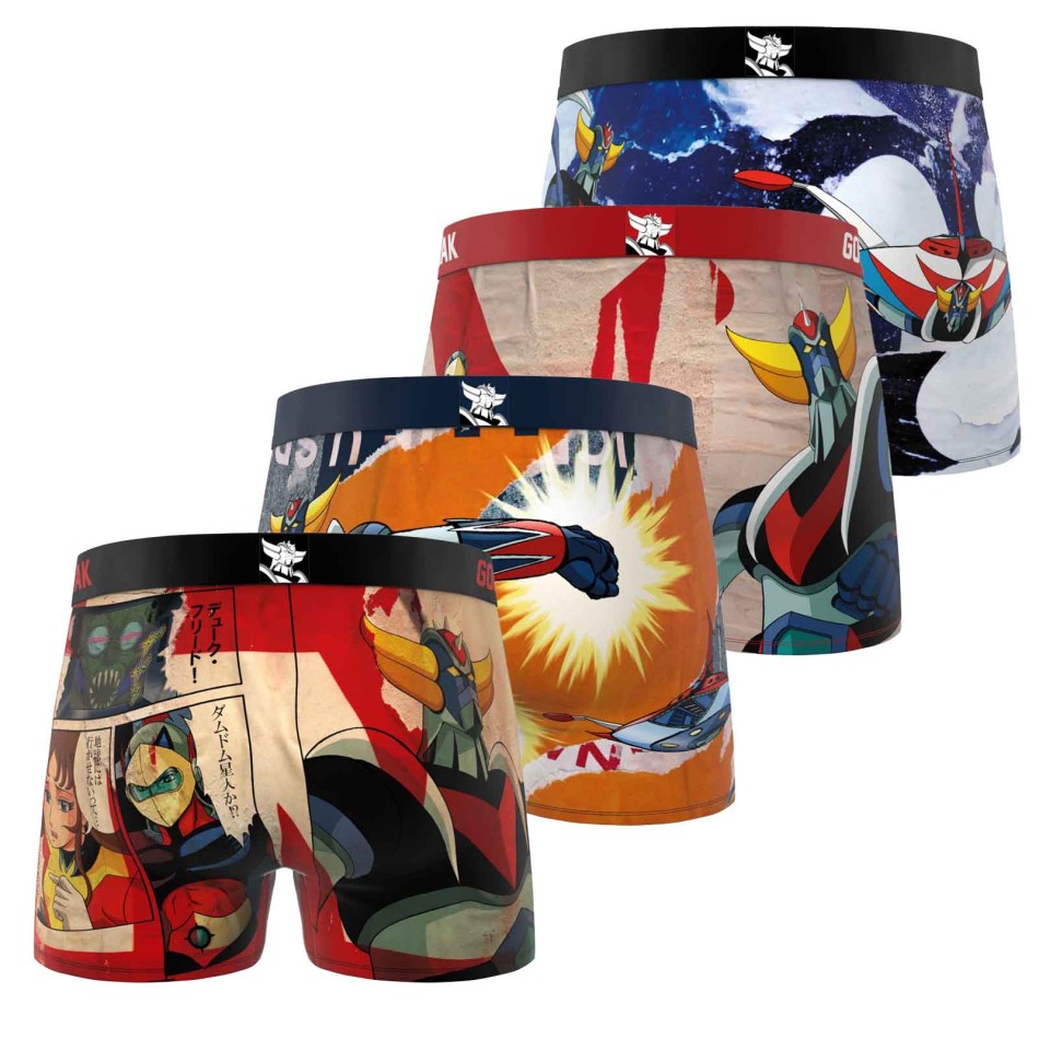 Set of 4 Goldorak Boxers | Boxer Freegun Men's | French Market