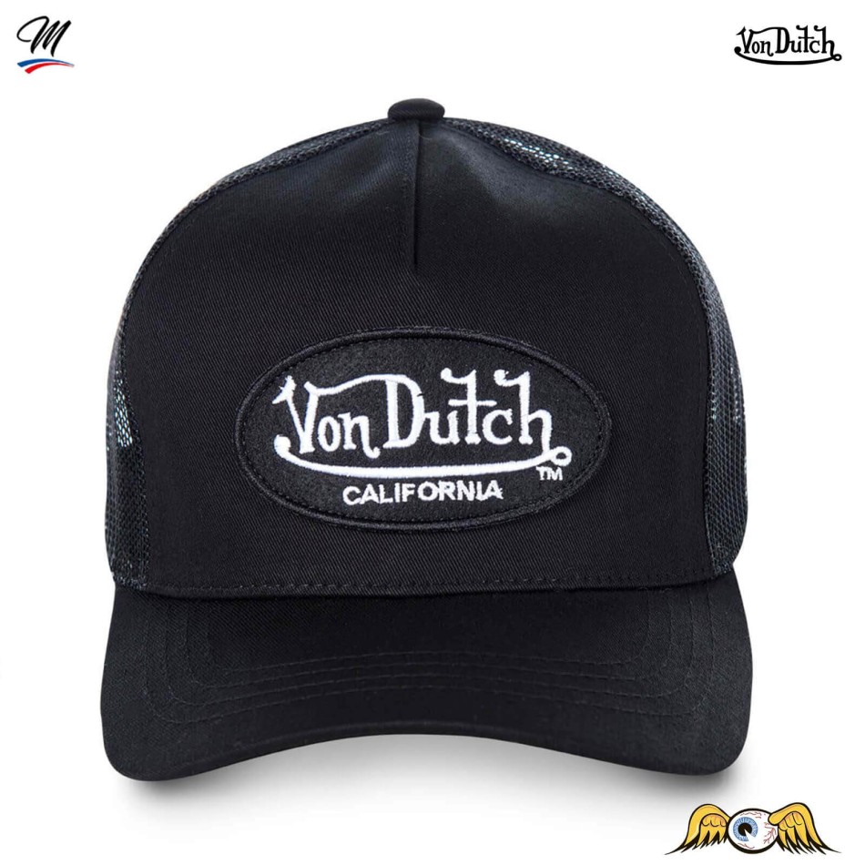 VON DUTCH Kinder Trucker Cap California Klassisch Unifarben