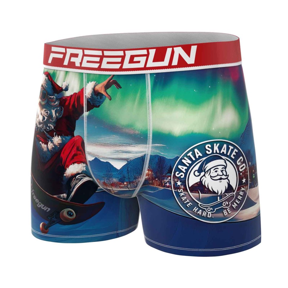 Freegun Set di 3 boxer da ragazzo Premium Collezione Natale