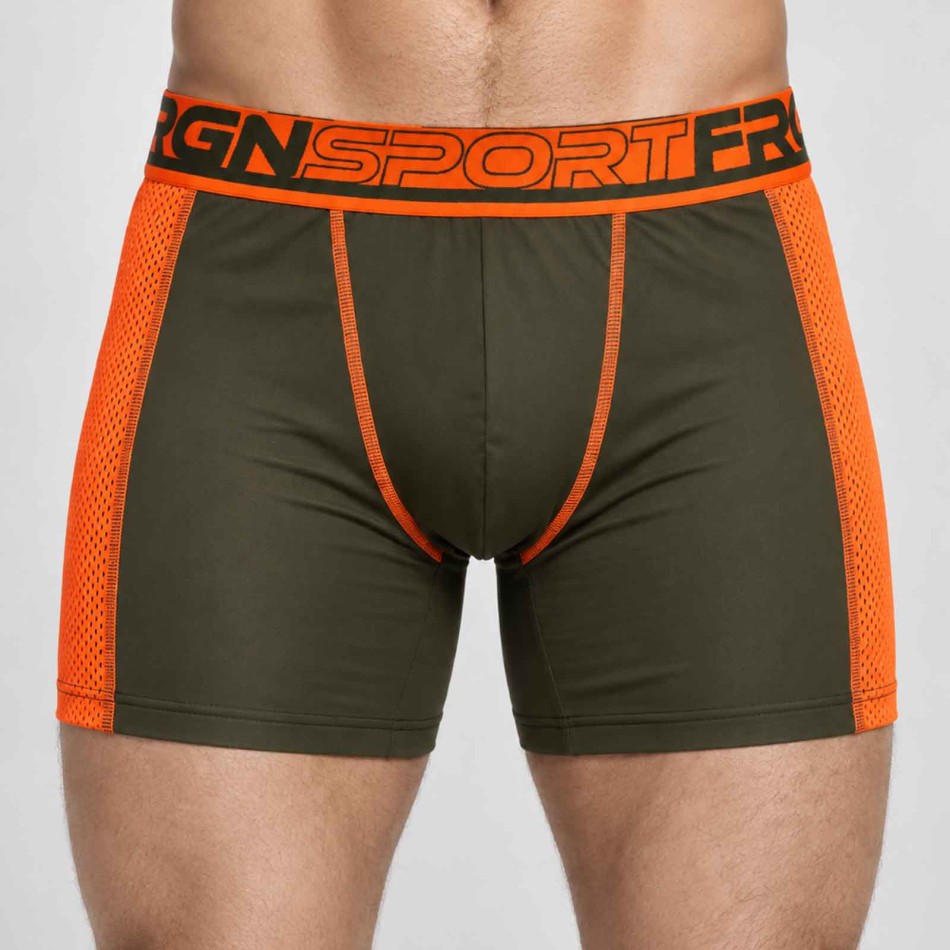 Freegun Set di 3 boxer da uomo sportivi in microfibra a rete "FRGN Sport"