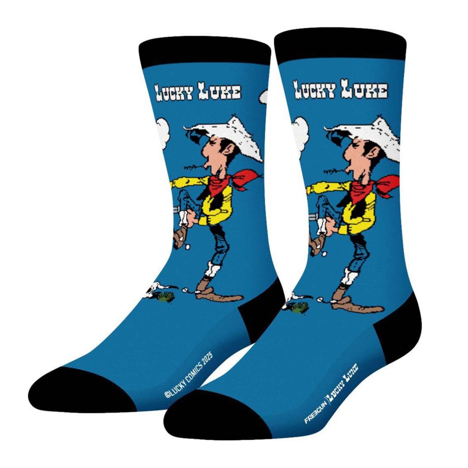Set of 4 Lucky Luke Patterned Socks Freegun | French Market