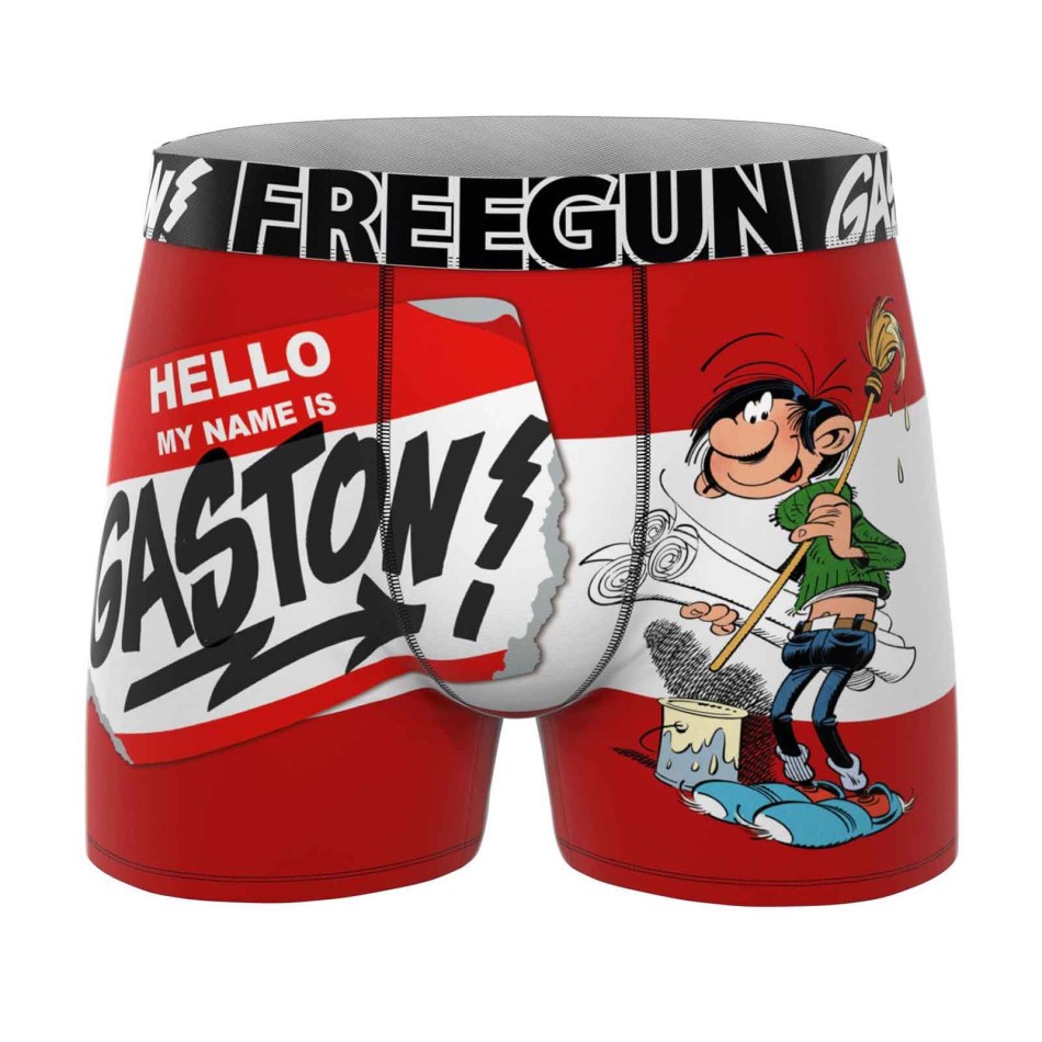 Boxer Homme Microfibre Gaston Lagaffe Freegun | French Market