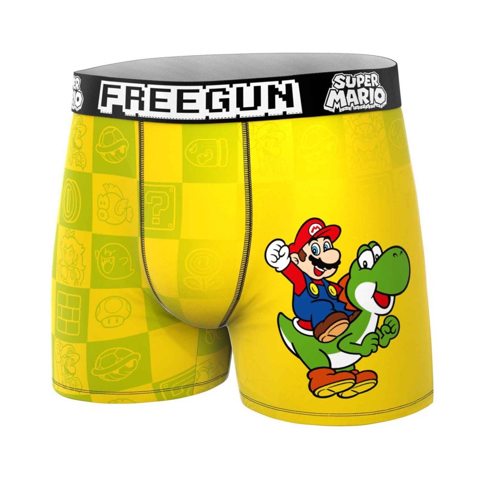 Freegun Officiella Super Mario Bros 3-pack boxershorts för pojkar French Market