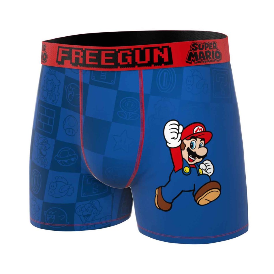 Lot de 3 Boxers Garçon Microfibre "Super Mario Bros"
