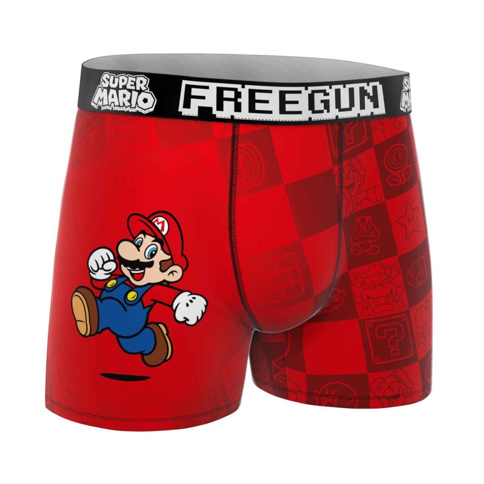 Freegun Officiel Lot de 3 Boxers Garçon Super Mario Bros French Market
