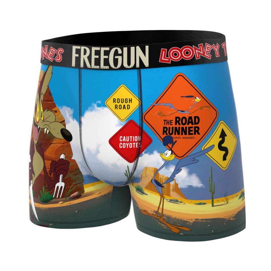 FREEGUN 4er-Pack Herren-Boxershorts aus Mikrofaser mit Looney-Tunes-Motiven | French Market