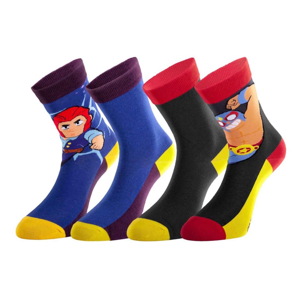 Freegun -strumpor för pojkar från Brawl Stars, 4-pack | French Market