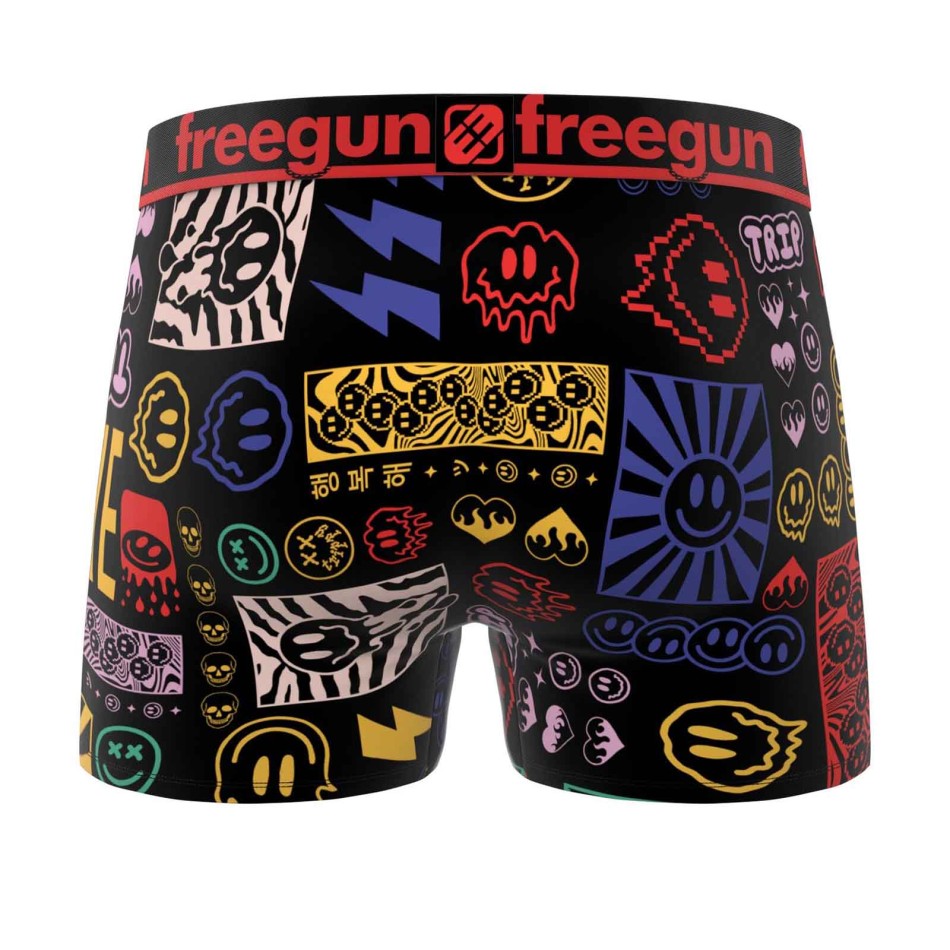 Boxer da uomo in microfibra Acid Icons Freegun | French Market