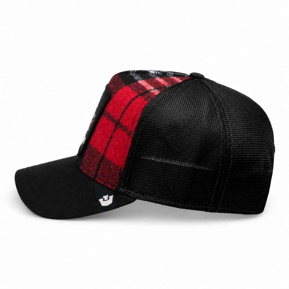 Goorin Bros 's Doberman Brit Bloke Tartan Trucker Cap | French Market