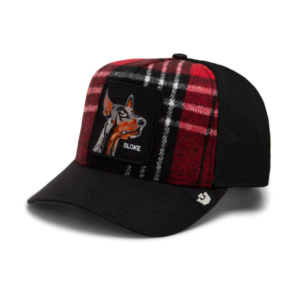 Goorin Bros 's Doberman Brit Bloke Tartan Trucker Cap | French Market
