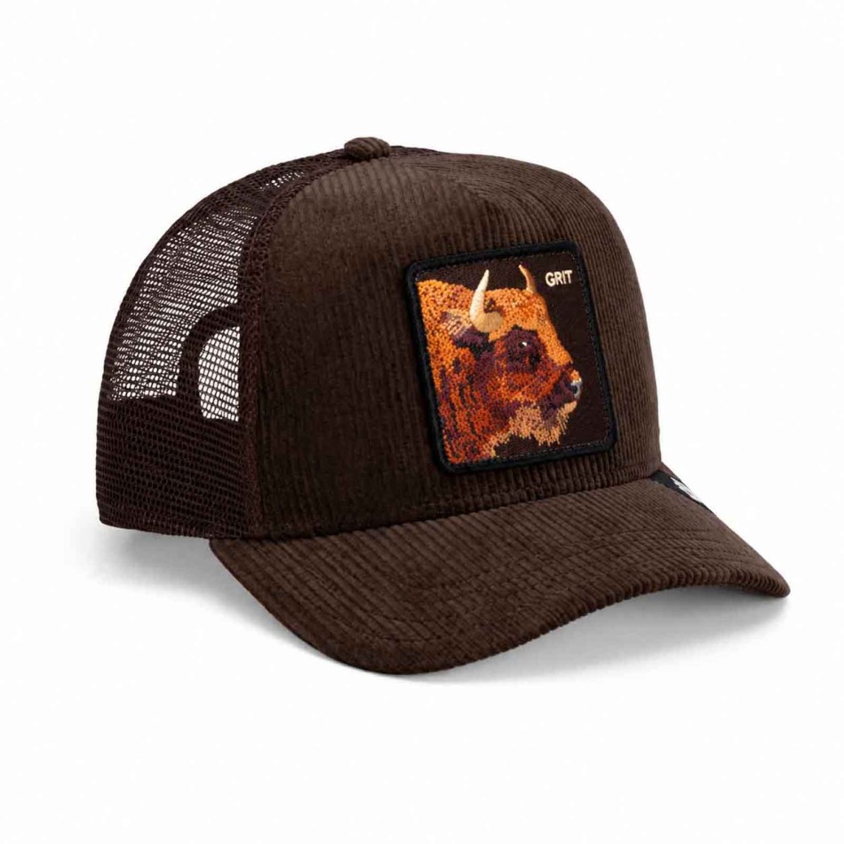 Goorin Bros -Trucker-Kappe aus Velours „Grit“ in Bison | French Market