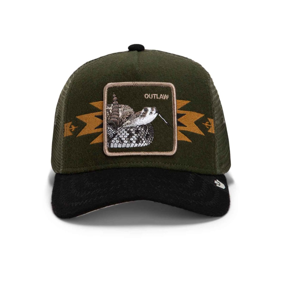 Goorin Bros -Trucker-Kappe „Outlaw“ mit Schlangenmotiv | French Market