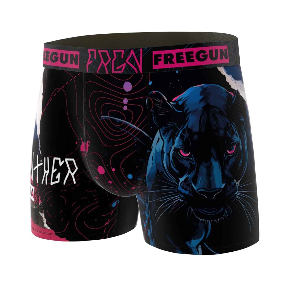 FREEGUN Boxer uomo in microfibra animalier "Pantera