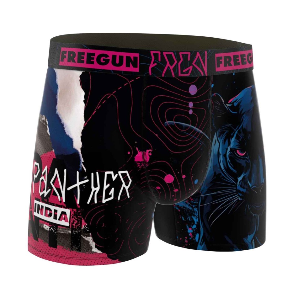 FREEGUN Animal Microvezel Boxer voor heren "Panter