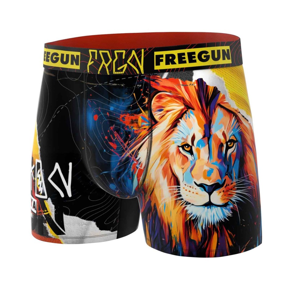 FREEGUN Boxer in microfibra "Lion" per uomo