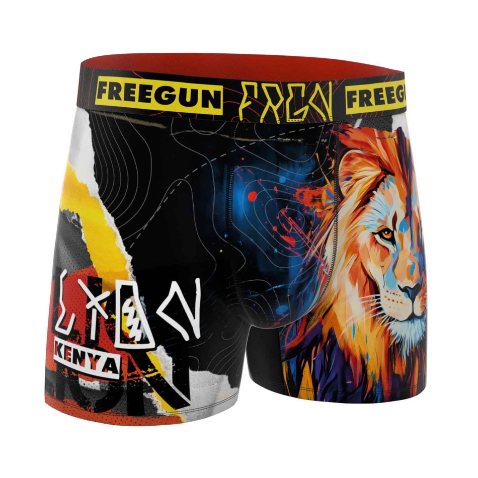 FREEGUN Boxer in microfibra "Lion" per uomo