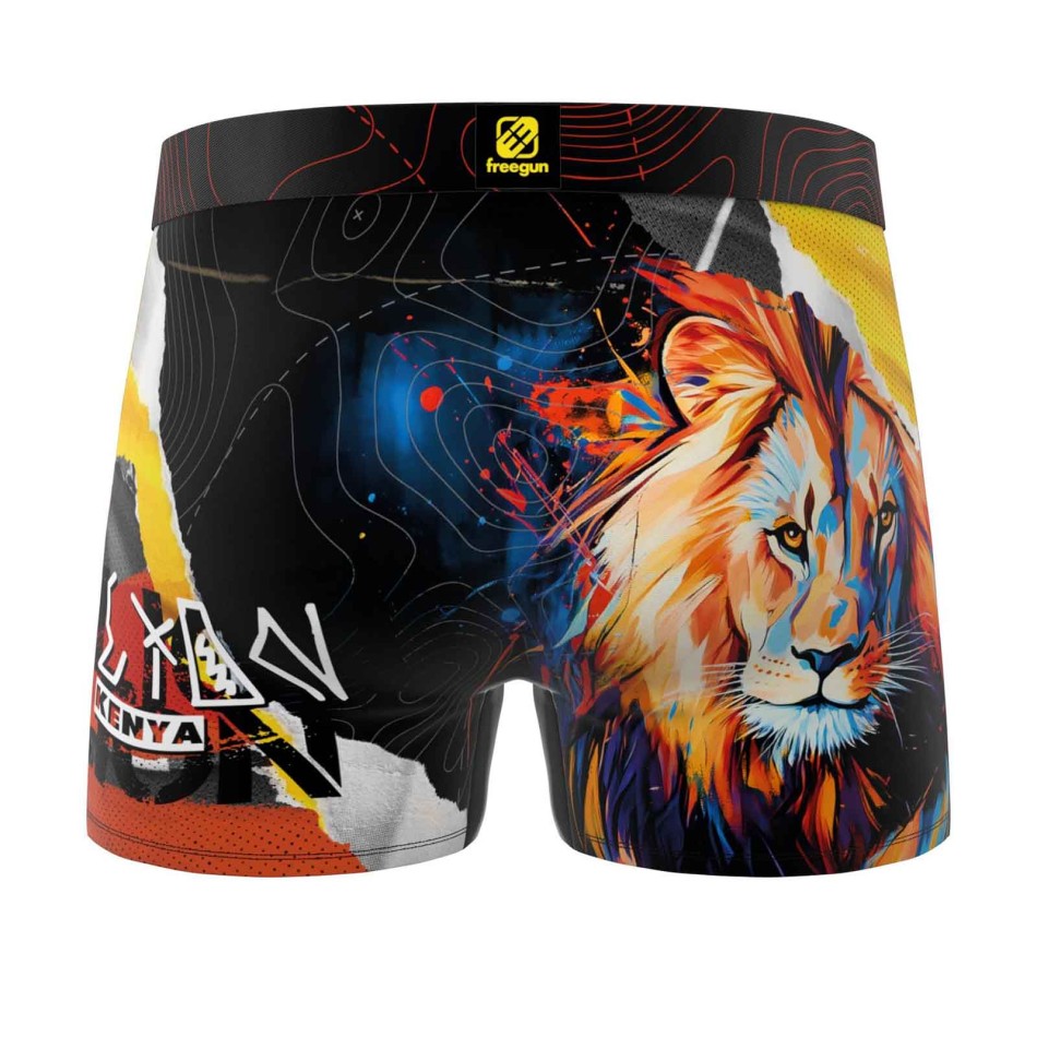 FREEGUN Boxershorts Herren Mikrofaser "Lion