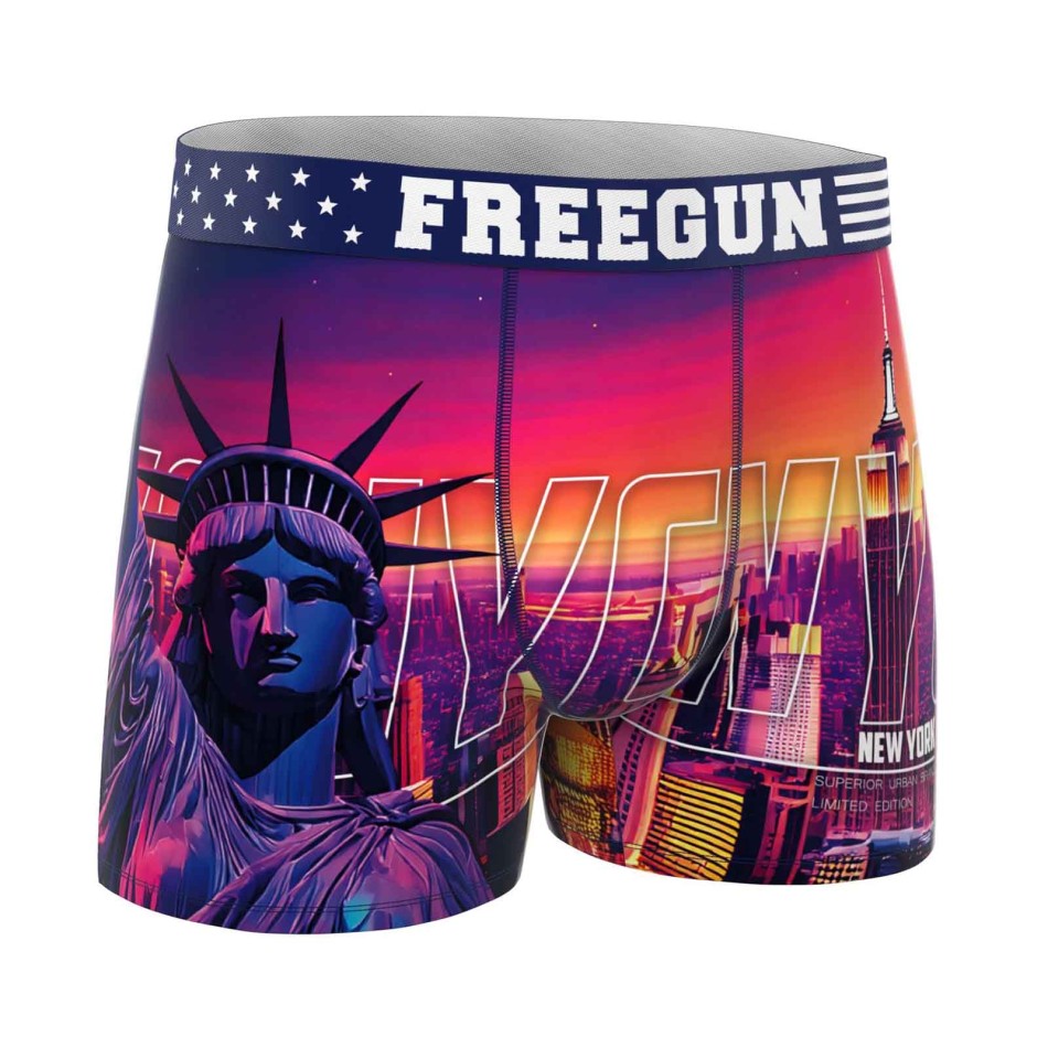 ► FREEGUN® New York Boxer | Men's Microfibre Boxer USA Collection