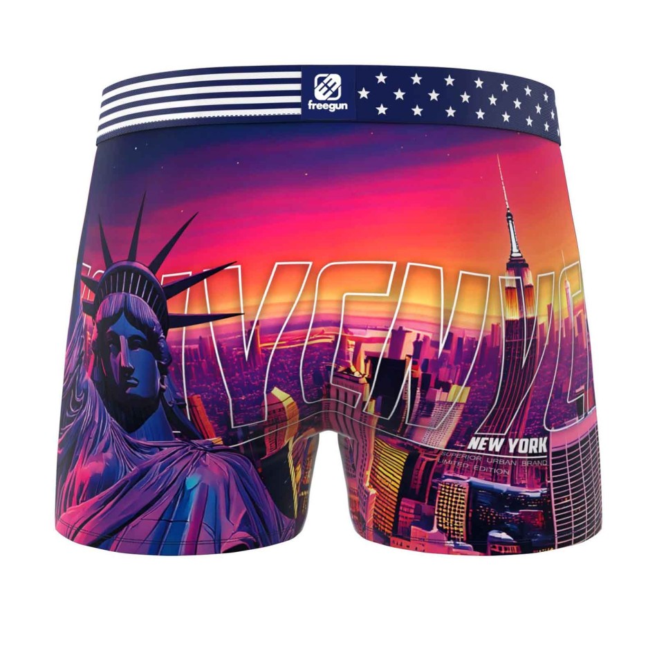► Boxer FREEGUN® New York | Boxer Herren Mikrofaser USA Collection